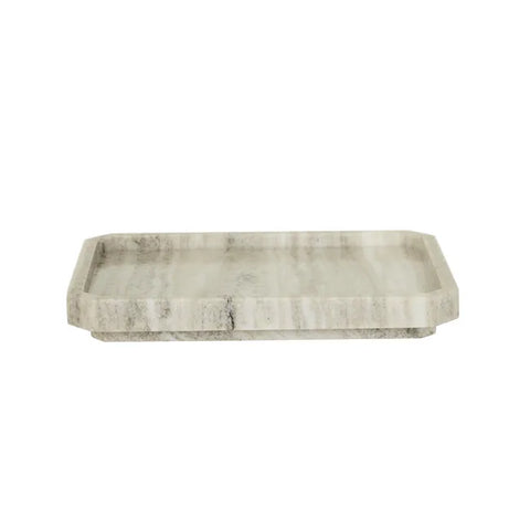 Rufus Otomo Large Tray in Oat Marble