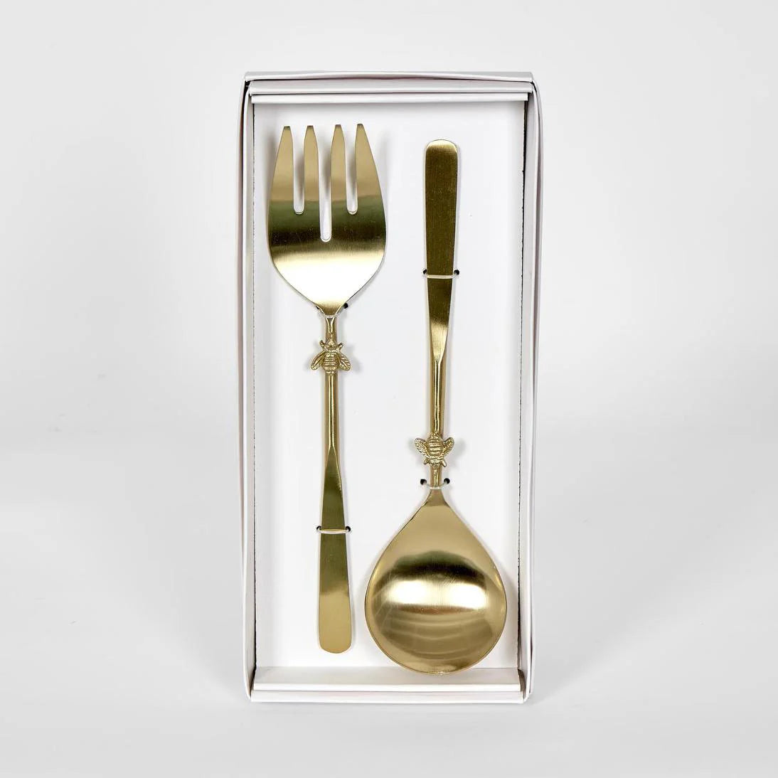 Salad Servers with Bee Handle