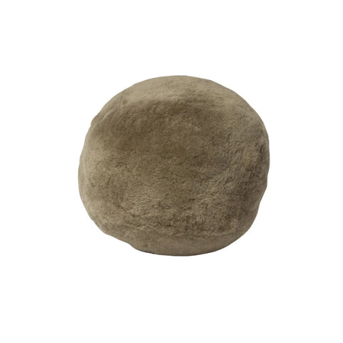 Shorn Ball Cushion Taupe