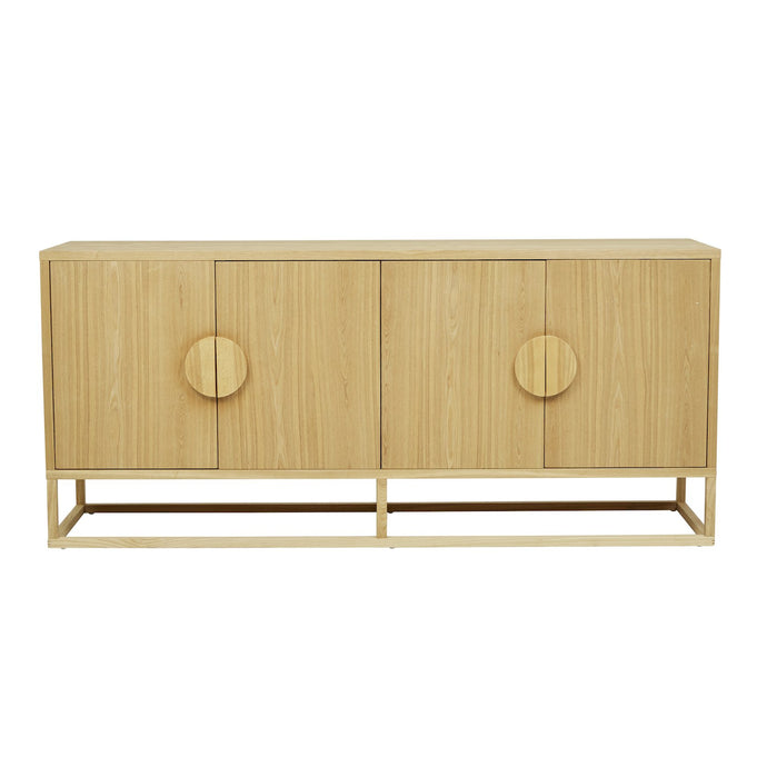 Benjamin Buffet by GlobeWest - Modern Buffet with round handle features on cupboards