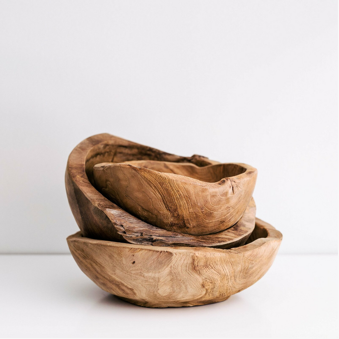 Hand Carved Tree Root Serving Bowl by INARTISAN - This timber serving bowl is a structural piece with exquisite imperfections.