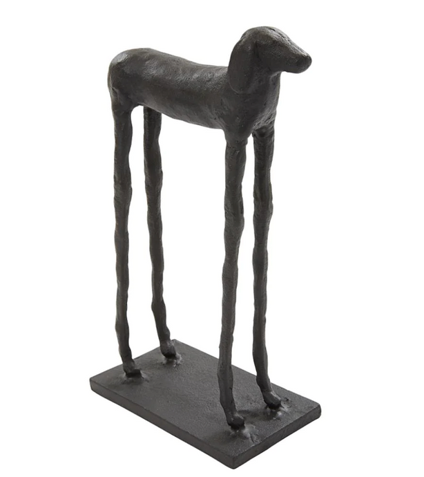 Helsi Dog Sculpture by Horgans - A slender sculpture made in bronze of a long-legged dog.