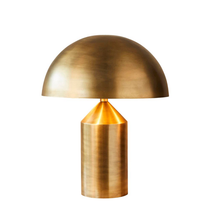 Jacaranda Table Lamp by Emac & Lawton - A gold brass statement table lamp with clean lines and modern shape.