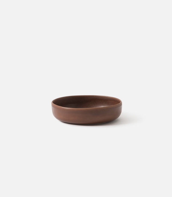 Milu Serving Bowl Eggplant (M) by Città - Medium round salad serving bowl in Eggplant deep red clay colour