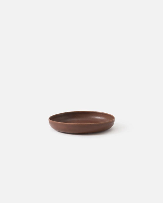 Milu Serving Bowl Eggplant (S) by Cittˆ - Small round pasta or serving bowl in eggplant deep red clay colour