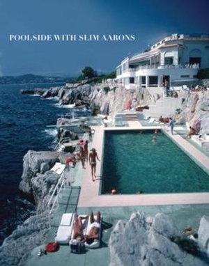Poolside with Slim Aarons by Slim Aarons - People relaxing next to pool that is nestled within the rock cliffs next to the ocean