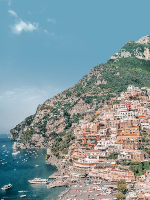 Pretty Positano by Stuart Cantor - A photographic print of the coastline of Positano, Italy.