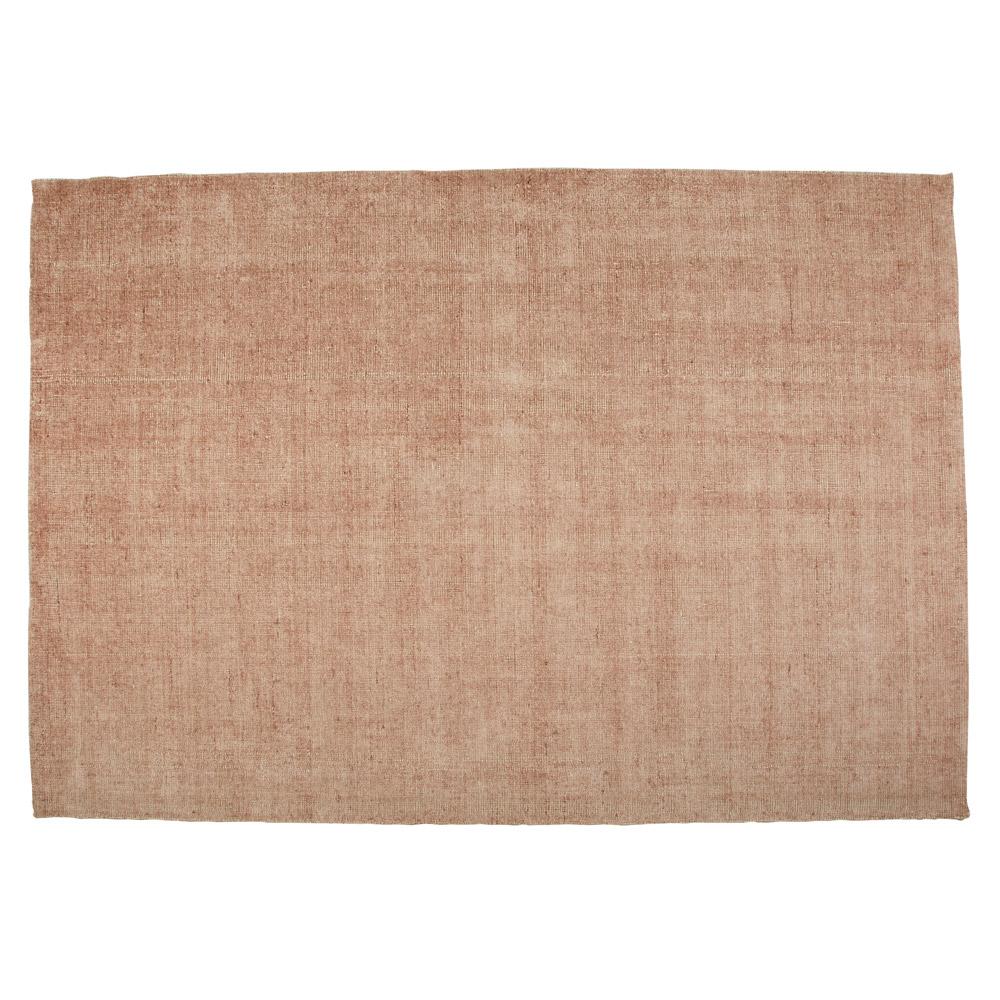 Tepih Neptune Rug Dusty Rose by GlobeWest. Dusty Rose marle wool silk cotton handwoven rug