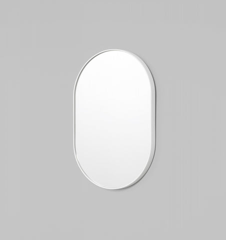 Bjorn Oval Mirror Bright White
