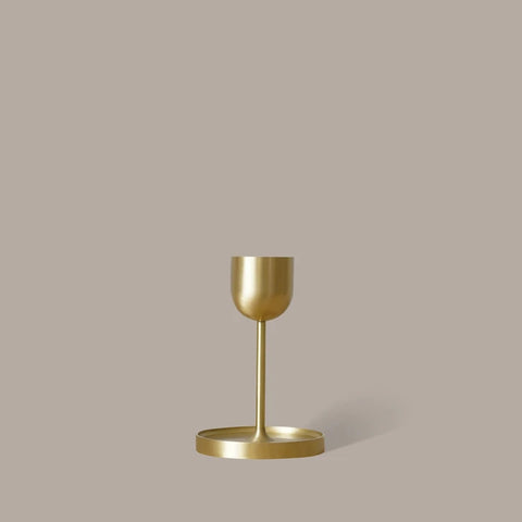 Fountain Brass Candle Holder - Medium