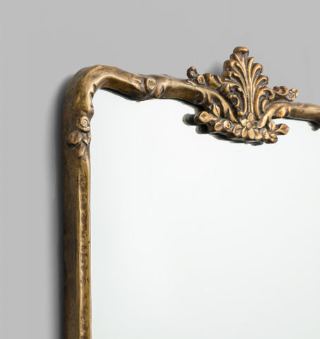 Lorraine Antique Brass Mirror