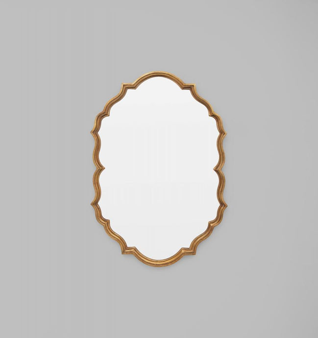 Martine Bronze Mirror by Middle of Nowhere. Bronze oval shaped ornate mirror. A beautiful addition to create interest to your space.